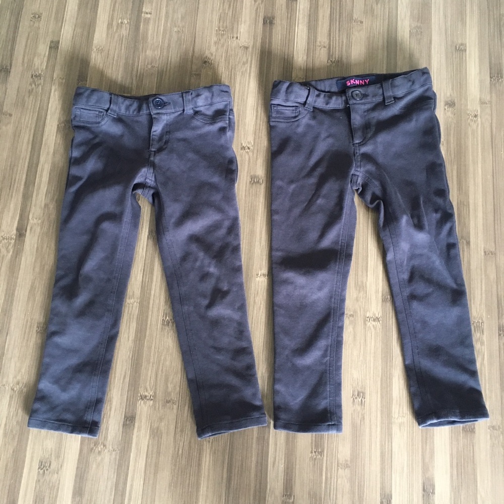 Lot of 2 French Toast ponte knit uniform pants